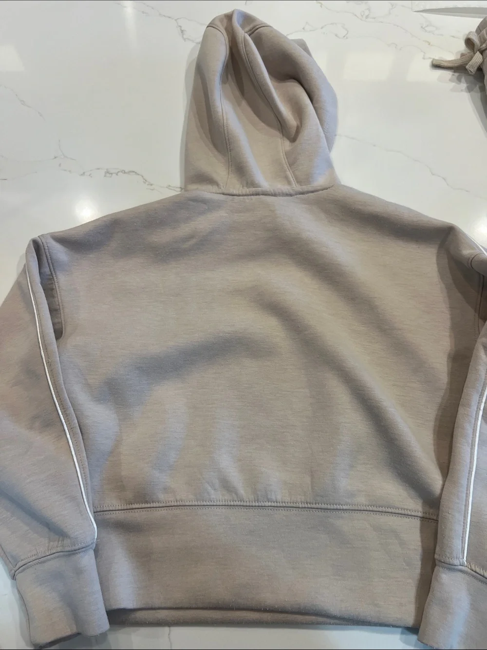 Yogalicious Kids Beige Cropped Hoodie & Jogger Set